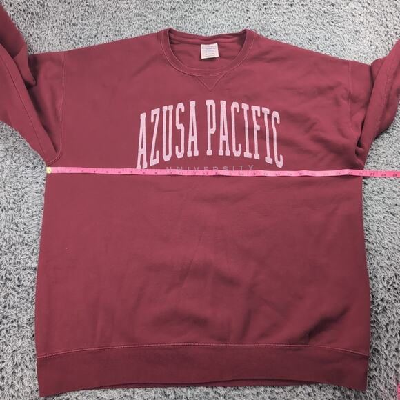Azuza Pacific Sweater Men Extra Large Logo Graphic Pullover Sweatshirt College - Picture 3 of 6